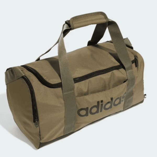 Mala Duffel Pequena Linear Adidas Cor Olive Strata