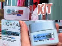 Kit L'Oreal Paris Anti-Marcas Glycolic-Bright Creme dia FPS30 49g + Gel-Creme noite 49g