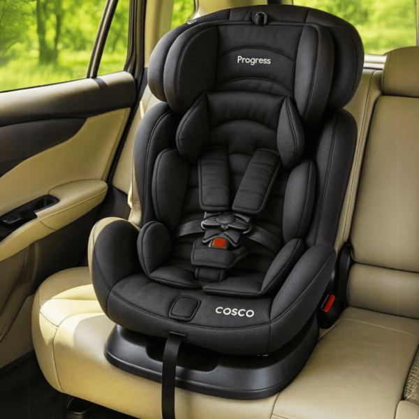 Cadeira de Bebê Progress Preto, Inclinação Ajustavél, Uso desde o Nascimento até 36 Kg - Cosco Kids