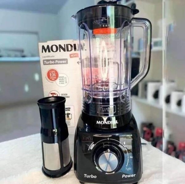 Liquidificador L-99-fb Turbo Power 2,2 L Potência De 550w Cor Preto Mondial- 220V