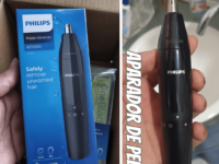 Aparador de pelos para nariz e orelhas Philips Series 1000, À pilha - NT1620/15