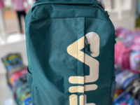 Mochila Unisex Fila Cut Logo Cor VERDE FLORESTA/OFF WHITE Desenho do tecido Lisa