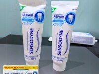Sensodyne Creme Dental para Sensibilidade Repair e Protect com Flúor, Alívio da Sensibilidade, 2 unidades, 100g cada