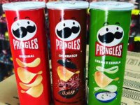 Pringles Pack Promo Salgadinho de Batata Frita 3 Sabores - Original, Creme e Cebola e Churrasco