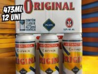 Pack Cerveja Original Antarctica, Lata, 473ml, Caixa 12 unidades