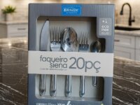 Faqueiro De Aço Inox Siena 20 Peças Brinox 5109/455 Cor Prateado