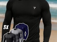 Kit 3 Camisetas Térmicas Masculina Segunda Pele Camisa Uv50-