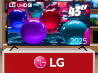 Smart TV 43" LG 4K Ultra HD 43UA7500PSA webOS 25 AI Processor 4K Gen8 com Alexa 3 HDMI