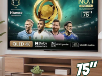 Hisense Smart TV UHD 4K QLED 75" Polegadas 75Q6N Google TV com HDR10+, Dolby Atmos