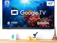 Smart TV 43" Philips Full HD DLED 43PFG6918/78 60Hz Google TV Quad Core Google Assistente 3 HDM