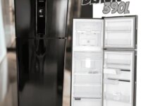 Geladeira Electrolux Frost Free Inverter 390L Efficient AutoSense Duplex Black Inox Look (IF43B)