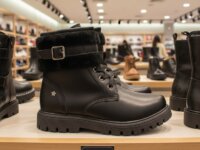 Bota Coturno Menina Fashion Infantil Tratorado Com Fivela