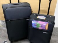 American Tourister Mala de Viagem Frankfurt Preta Grande Expansível