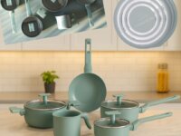 Jogo de Panelas Mimo Style Sartin Cook 5 Peças Cor Aquamint