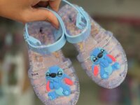 Sandália Casual P/ Meninas Stitch Disney Duo Grendene Kids
