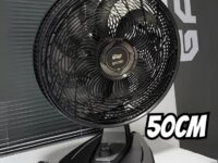 Wap Ventilador De Mesa E Parede 50cm Flow Turbo, Com Tecnologia Silenciosa E Econômica, 8 Pás E 3 Velocidades, 180w