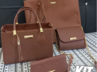 Kit Bolsas Feminina Sacola Transversal Tira Colo Carteira (várias cores)