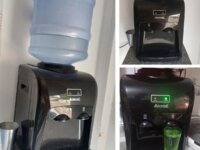 Bebedouro Refrigerado Eletrônico Bivolt Agua Gelada Black Cor Preto 110v/220v