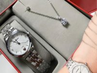 Kit Relógio De Pulso Feminino Mondaine Prateado Original