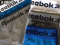 Kit 6 Cuecas Boxer Reebok Microfibra Sem Costura Original