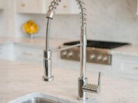 Torneiras Fonte De Cozinha Em Aço Inox Com Mola