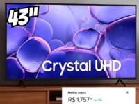 Smart Tv Samsung U8100f Crystal Uhd 4k 2025 43 Preto