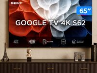 Smart TV 65" TCL 4K UHD LED HVA Google TV 65S62 2025