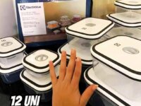 Electrolux, Pote Hermetico, 12 unidades, A23122901, cinza