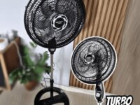 Ventilador Coluna 40cm Super Turbo 8 Pás, Mondial, Preto/Prata, 140W, 110V - VTX-40C-8P