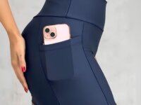 Shorts Academia Feminino Modelador Com Bolso Zero Opacidade