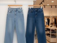 Kit 2 Calças Jeans Femininas Wide Leg Cintura Alta Estilosas