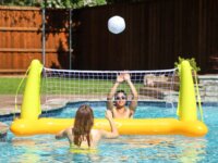 KIT VOLEIBOL ESPORTES FLUTUANTE INFLÁVEL