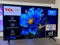 Smart TV TCL 75 Polegadas QLED 4K P7K WiFi Bluetooth Google TV HDR10+ Dolby Atmos Dolby Vision 75P7K