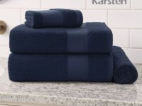 Jogo De Banho Karsten 4 Empire Naval Cor Azul Lisa