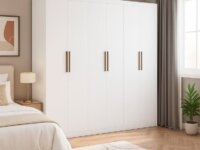 Guarda-roupa Casal Bartira Ville Com 6 Portas E 2 Gavetas (3 cores)