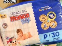 Fralda Turma da Mônica Baby Jumbo P 30 Unidades