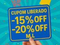 Cupom 15% off ou 20% off