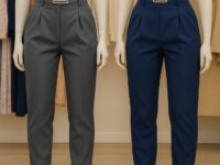 Kit 2 Calças Alfaiataria Feminina Cenoura Casual Social