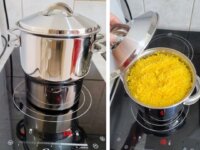 Cuscuzeira, Tramontina, Solar 62519140, Inox, dimetro de 14 cm