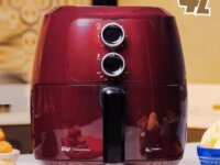 Fritadeira Elétrica WAP Air Fryer Family 4L Antiaderente Vermelha 1500W