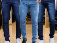 Kit 3 Calça Jeans Masculina Skinny Promoção Black Friday
