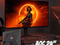 AOC, Monitor Gamer 24” 180Hz, 24G30E, 1ms, HDR, IPS