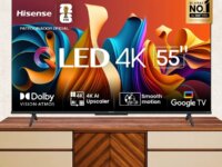 Hisense Smart TV UHD 4K QLED 55" Polegadas 55Q6N Google TV com HDR10+ Dolby Atmos Sports Mode