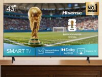 Hisense Smart TV FHD 43" Polegadas 43A4NV com HDR10, DTS Virtual X, Compatibilidade Alexa e Google Home