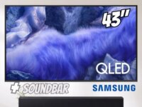 Smart TV 43" Crystal UHD 4K U8600F 2025 + Soundbar B400F/ZD