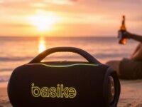 Basike Caixa de Som Sem fio Boombox Plus 100W Bluetooth 10000Mah IPX6 Prova D'água Portátil Uso Externo RGB
