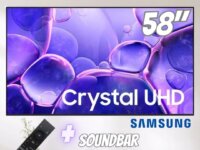 Samsung Smart Tv 58" Crystal Uhd 4k U8500f 2025 + Soundbar Samsung Hw-b400f