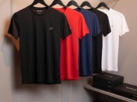 Kit 5 Camisetas Parvori Dry Fit Academia Esportes - Slim Fit