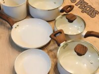 Mimo Style, Conjunto de 6 Panelas Pratic Cook Marmol Compatível com Fogão por Indução