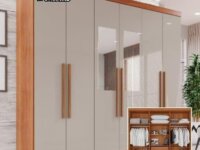 Guarda-roupa Casal Com Espelho 6 Portas 2 Gavetas França